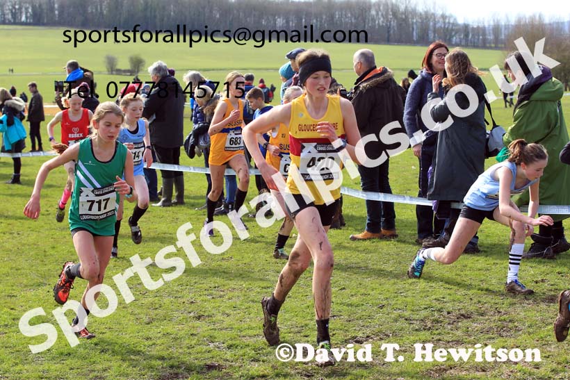 Girls Under-13s 2023 UK CAU Inter Counties Cross Country Champs, Prestwold Hall, Loughborough. Photo: David T. Hewitson/Sports for All Pics